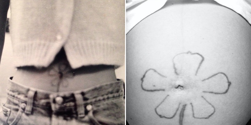 Mom's Flower Tattoo While Pregnant Will Remind You To 'Think Before You Ink'